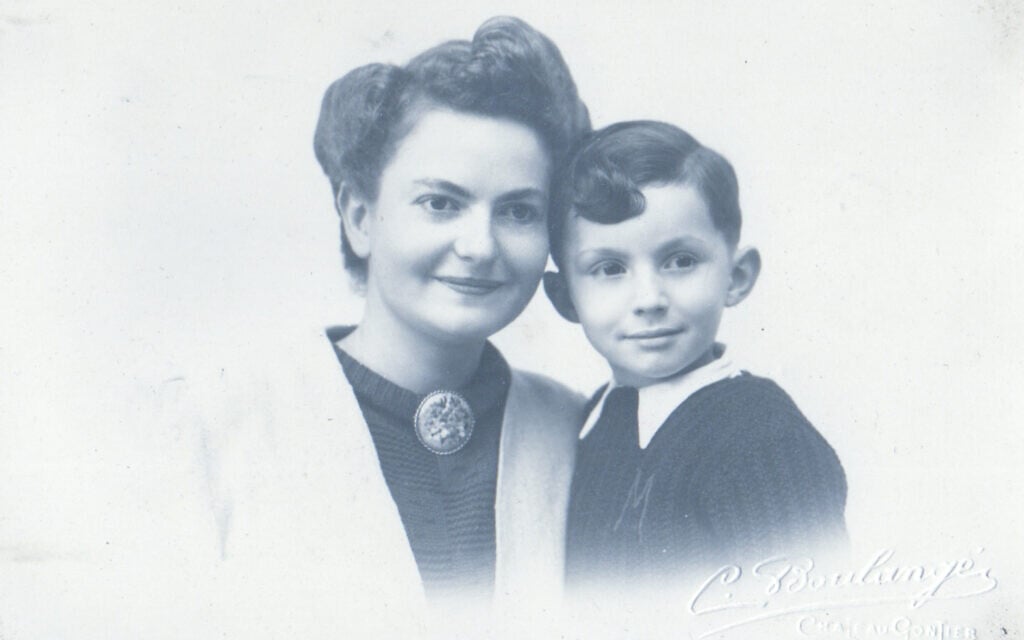 Michel Goldberg as a young boy with his mother Denise. They assumed false Christian identities to survive during World War II, and later Denise never told Michel that they were really Jews. (From 'To Kill A Nazi,' courtesy of the Cojot family)