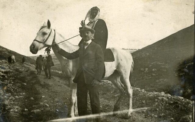 Dr. AO Freedman in Jerusalem circa 1921, part of a trove of photos donated to the Tower of David Museum for their 2027 exhibit (AO Freedman) Dr. AO Freedman in Jerusalem circa 1921, part of a trove of photos donated to the Tower of David Museum for their 2027 exhibit (AO Freedman)