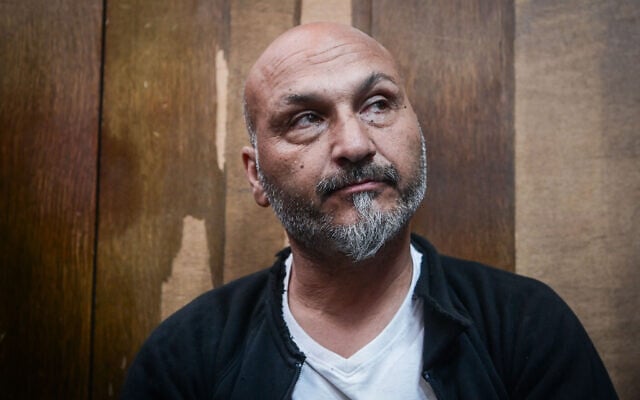 Haim Sirotkin at a court hearing at the Magistrate's Court in Tel Aviv on April 7, 2024 (Avshalom Sassoni/Flash90) Haim Sirotkin at a court hearing at the Magistrate's Court in Tel Aviv on April 7, 2024 (Avshalom Sassoni/Flash90)