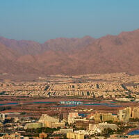 View of the southern city of Eilat, September 9, 2025. (Yaniv Nadav/FLASH90)