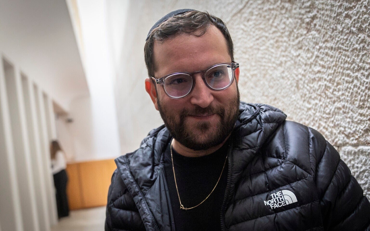 Jonatan Urich is seen at the Supreme Court in Jerusalem on March 30, 2026. (Yonatan Sindel/Flash90)