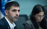 Communications Minister Shlomo Karhi attends a Knesset committee meeting at the Knesset in Jerusalem, June 2, 2026. (Yonatan Sindel/Flash90)