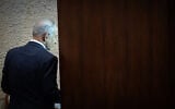Prime Minister Benjamin Netanyahu casts a vote for the next state comptroller at the Knesset in Jerusalem, June 3, 2026. (Yonatan Sindel/Flash90)