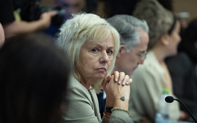 Attorney General Gali Baharav Miara at a Knesset House committee meeting, Jerusalem, June 8, 2026. (Yonatan Sindel/Flash90)