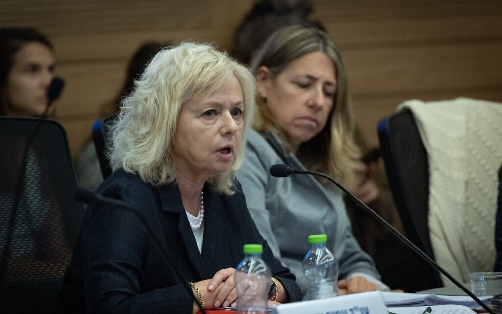 Attorney General Gali Baharav-Miara attends a committee meeting at the Knesset in Jerusalem on, June 9, 2026 (Yonatan Sindel/Flash90)