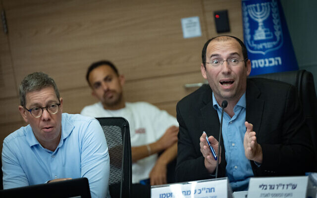 Religious Zionism MK Simcha Rothman leads a Constitution, Law and Justice Committee meeting at the Knesset, in Jerusalem, June 22, 2026. (Yonatan Sindel/Flash90) Religious Zionism MK Simcha Rothman leads a Constitution, Law and Justice Committee meeting at the Knesset, in Jerusalem, June 22, 2026. (Yonatan Sindel/Flash90)