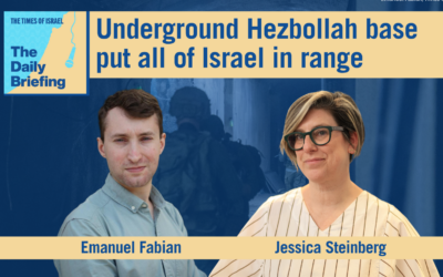 Military correspondent Emanuel Fabian joins host Jessica Steinberg for today's Daily Briefing podcast (ToI/Emanuel Fabian) Military correspondent Emanuel Fabian joins host Jessica Steinberg for today's Daily Briefing podcast (ToI/Emanuel Fabian)