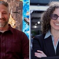 Public Defender Eli Northrup (left) and Rabbi Stephanie Ruskay (Photo by Joseph Strauss and courtesy photo via JTA)