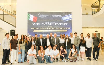 RRIS Italian students with HE Amb. HE Amb. Luca Ferrari, Maurizio Molinari and Jonathan Davis