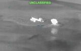 A still image taken from drone footage published by US Central Command shows a strike on Iranian military targets on June 28, 2026. (X, CENTCOM)