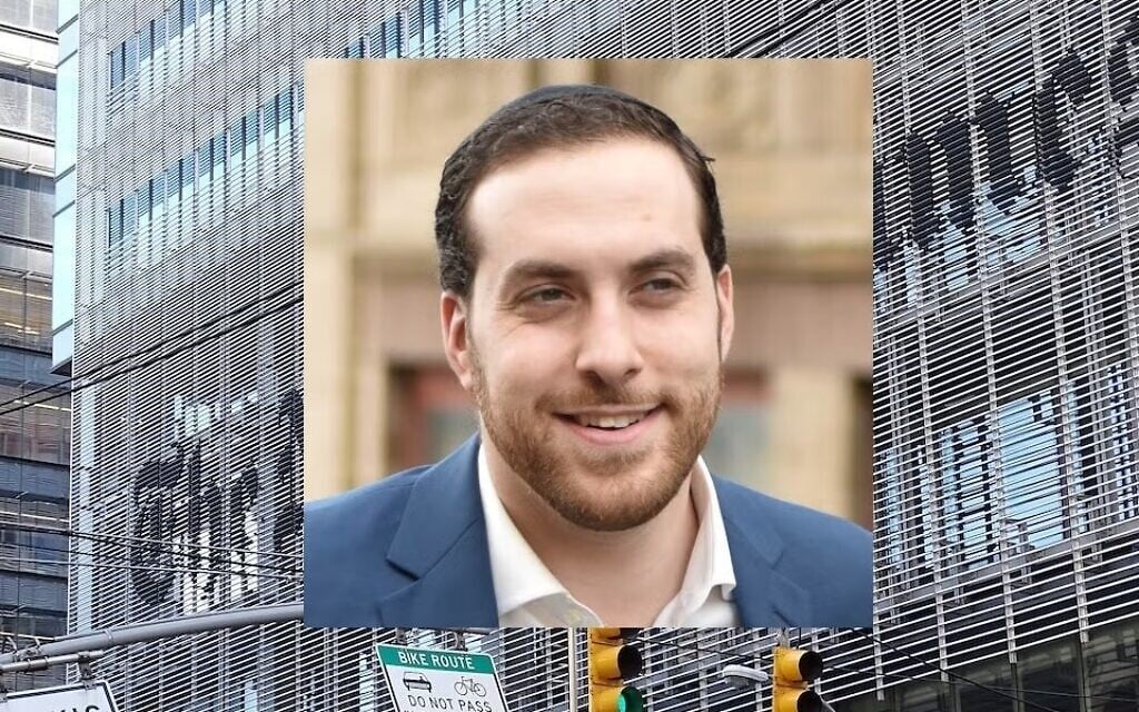 Yair Rosenberg, who writes The Atlantic's 'Deep Shtetl' newsletter, was named to a new religion beat at The New York Times focused on Jewish American life. (Yair Rosenberg; Adam Jones/Wikimedia Commons via JTA)