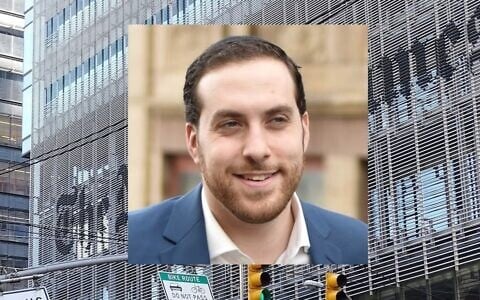 Yair Rosenberg, who writes The Atlantic's 'Deep Shtetl' newsletter, was named to a new religion beat at The New York Times focused on Jewish American life. (Yair Rosenberg; Adam Jones/Wikimedia Commons via JTA)