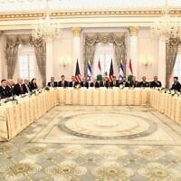 Diplomats take part in direct Israel-Lebanon talks hosted at the US State Department in Washington on June 23, 2026. (Courtesy Israeli Embassy)
