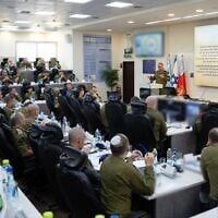 IDF Chief of Staff Lt. Gen. Eyal Zamir holds a strategic assessment, June 29, 2026. (Israel Defense Forces)