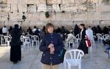 Cara Trager at the Western Wall in Jerusalem in January 2026. (Courtesy of Rachel Sales)