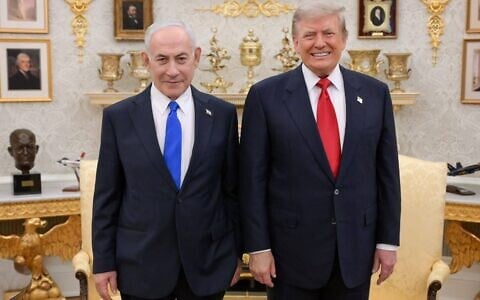 Prime Minister Benjamin Netanyahu (left) and US President Donald Trump meet in the Oval Office on July 28, 2026. (GPO)