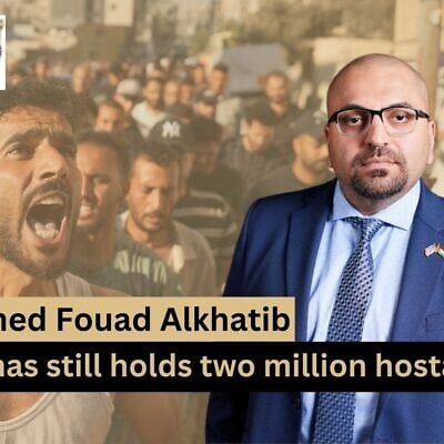 Head of Realign for Palestine Ahmed Fouad Alkhatib joins host Amanda Borschel-Dan on this week's What Matters Now. (AP/courtesy)