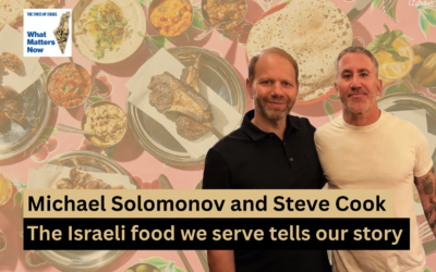 Celebrated restauranteurs and chefs Steve Cook (left) and Michael Solomonov (right) speak to What Matters Now host Jessica Steinberg for this week's podcast (Courtesy)