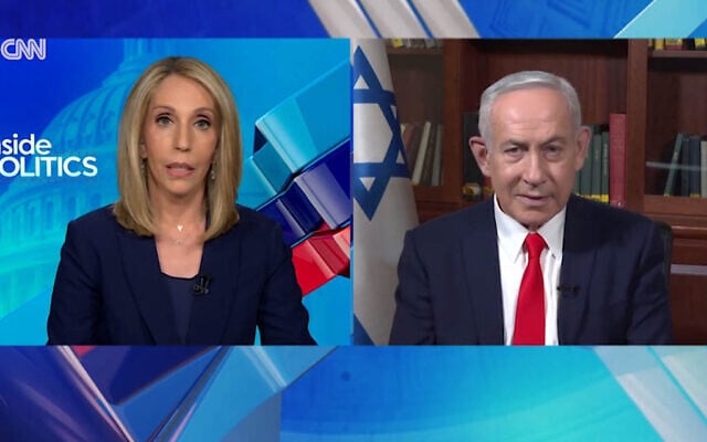 Prime Minister Benjamin Netanyahu gives an interview to CNN on July 7, 2026. (Screenshot) Prime Minister Benjamin Netanyahu gives an interview to CNN on July 7, 2026. (Screenshot)