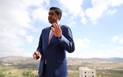 US Representative Ro Khanna (D-CA) is interviewed by Reuters during a visit to Turmus Ayya, near Ramallah, in the West Bank, July 9, 2026. (REUTERS/Ammar Awad)