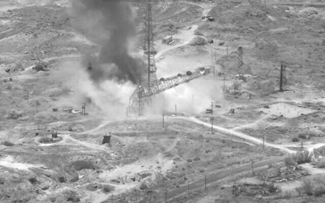 Smoke rises from an explosion at an unknown location, during what U.S. Central Command (CENTCOM) says are strikes on Iran, in this screen grab taken from a handout video released on July 15, 2026. (US Central Command/Handout via REUTERS)