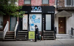 The Technology Awareness Group office in Williamsburg, New York City, July 9, 2026. (Times of Israel staff)