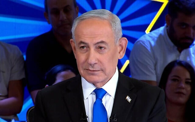 Prime Minister Benjamin Netanyahu interviewed on the Channel 14 program "The Patriots" on June 30, 2026. (Screen capture)