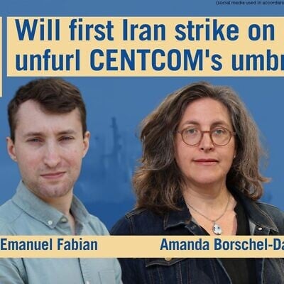 Military correspondent Emanuel Fabian joins host Amanda Borschel-Dan on today's Daily Briefing podcast. (ToI/CENTCOM)