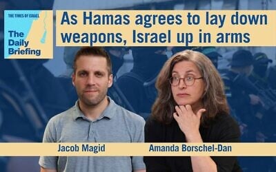 US bureau chief Jacob Magid joins host Amanda Borschel-Dan on today's Daily Briefing. (ToI/AP) US bureau chief Jacob Magid joins host Amanda Borschel-Dan on today's Daily Briefing. (ToI/AP)
