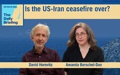 Founding editor David Horovitz joins host Amanda Borschel-Dan on today's Daily Briefing podcast. (ToI/AP)