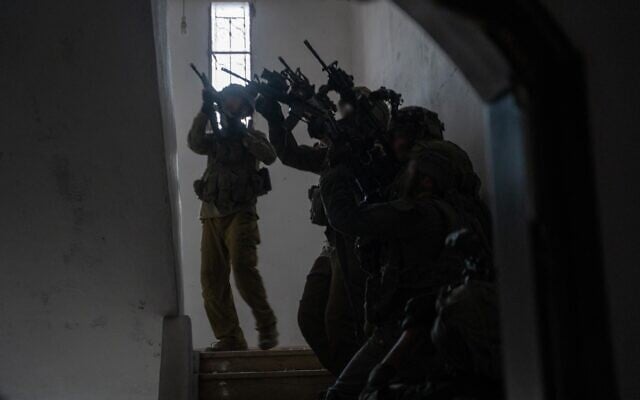 Reservists of the 551st Brigade operate in southern Lebanon, in a handout photo published on July 12, 2026. (Israel Defense Forces)