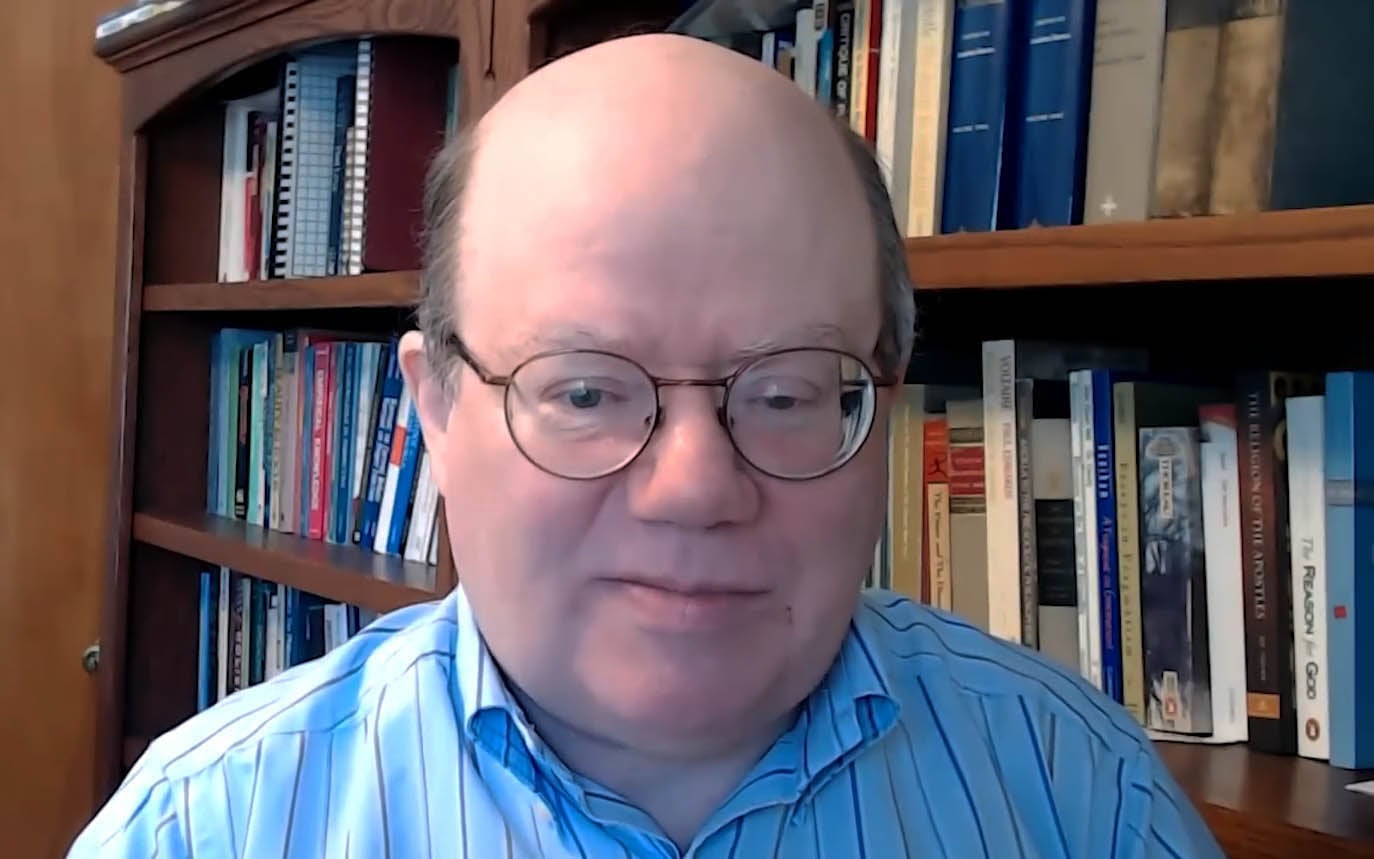 Wikipedia co-founder Larry Sanger. (Screenshot via CBN/YouTube)