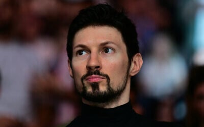 Telegram messaging app CEO and co-founder Pavel Durov at Etihad Arena in Abu Dhabi on October 25, 2025. (Giuseppe CACACE/AFP) Telegram messaging app CEO and co-founder Pavel Durov at Etihad Arena in Abu Dhabi on October 25, 2025. (Giuseppe CACACE/AFP)