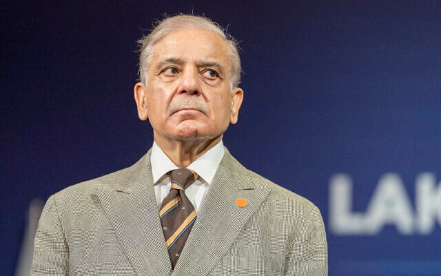 Pakistan's Prime Minister Shehbaz Sharif reacts before a quadrilateral meeting between the United States, Iran, Pakistan and Qatar at the Burgenstock luxury hotel complex overlooking Lake Lucerne, Switzerland, on June 21, 2026. (URS FLUEELER / POOL / AFP) Pakistan's Prime Minister Shehbaz Sharif reacts before a quadrilateral meeting between the United States, Iran, Pakistan and Qatar at the Burgenstock luxury hotel complex overlooking Lake Lucerne, Switzerland, on June 21, 2026. (URS FLUEELER / POOL / AFP)