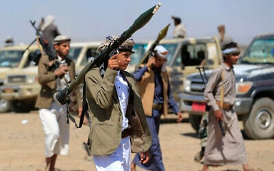 Armed Yemenis rally in solidarity with Lebanon and Iran on the outskirts of the Houthi-controlled capital Sanaa on July 2, 2026. (Mohammed HUWAIS / AFP) Armed Yemenis rally in solidarity with Lebanon and Iran on the outskirts of the Houthi-controlled capital Sanaa on July 2, 2026. (Mohammed HUWAIS / AFP)