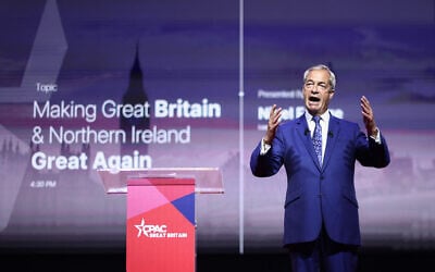 Reform UK leader Nigel Farage speaks during the inaugural Conservative Political Action Conference Great Britain (CPAC GB) in south-east London on July 17, 2026. (Henry Nicholls/AFP) Reform UK leader Nigel Farage speaks during the inaugural Conservative Political Action Conference Great Britain (CPAC GB) in south-east London on July 17, 2026. (Henry Nicholls/AFP)