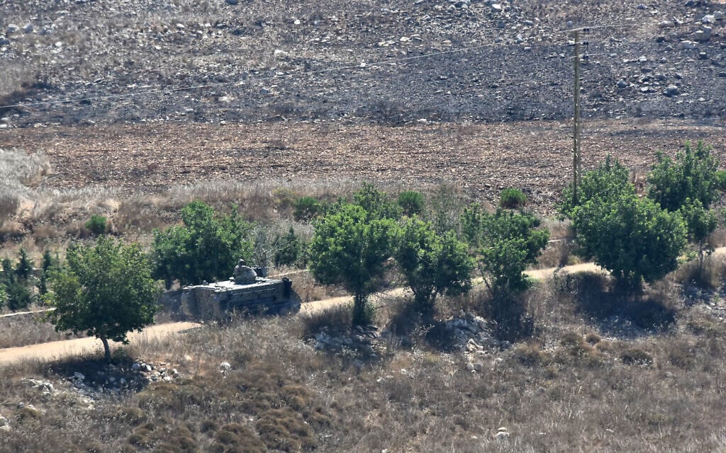 A Lebanese army armored vehicle enters the southern Lebanese village of Zawtar on July 21, 2026. (FADEL itani/AFP)