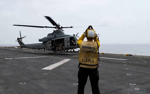 This screen grab made on July 26, 2026 from undated handout video footage released by the US Central Command on July 25, 2026 shows what CENTCOM says are operations enforcing its naval blockade against Iran. (CENTCOM)