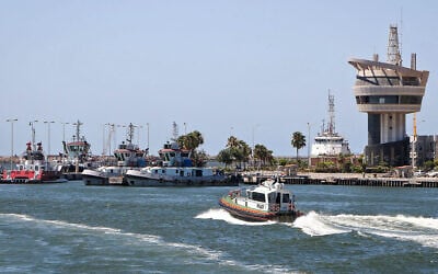 This handout photograph taken and released by the Damietta Port Authority on July 30, 2026, shows the control tower of the Mediterranean sea port of Damietta. (Damietta Port Authority/AFP) This handout photograph taken and released by the Damietta Port Authority on July 30, 2026, shows the control tower of the Mediterranean sea port of Damietta. (Damietta Port Authority/AFP)