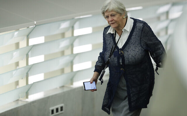 Britain’s European parliament member Ann Widdecombe, of the Brexit party, arrives at the European parliament, on January 14, 2020, in Strasbourg, eastern France. (AP Photo/Jean-Francois Badias) Britain’s European parliament member Ann Widdecombe, of the Brexit party, arrives at the European parliament, on January 14, 2020, in Strasbourg, eastern France. (AP Photo/Jean-Francois Badias)