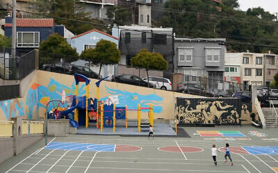 Illustrative: Children play at a public school in San Francisco, California, August 30, 2022. (AP/Eric Risberg)