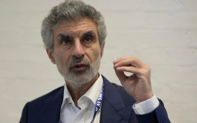 File: Yoshua Bengio, Scientific Director Mila Quebec AI Institute, speaks to the Associated Press during the AI Safety Summit in Bletchley Park, Milton Keynes, England, Wednesday, Nov. 1, 2023. (AP Photo/Alastair Grant, File) File: Yoshua Bengio, Scientific Director Mila Quebec AI Institute, speaks to the Associated Press during the AI Safety Summit in Bletchley Park, Milton Keynes, England, Wednesday, Nov. 1, 2023. (AP Photo/Alastair Grant, File)