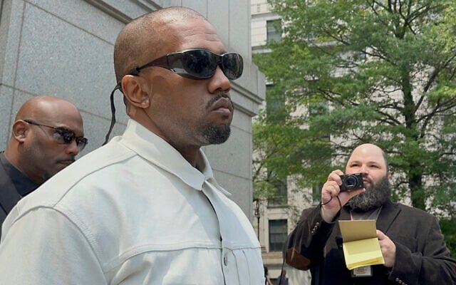 Ye, the rapper formerly known as Kanye West, leaves federal court during the trial of Sean 'Diddy' Combs in New York, June 13, 2025. (AP Photo/ Larry Neumeister) Ye, the rapper formerly known as Kanye West, leaves federal court during the trial of Sean 'Diddy' Combs in New York, June 13, 2025. (AP Photo/ Larry Neumeister)