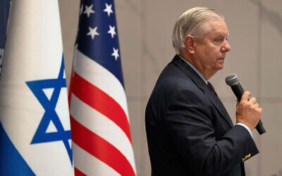 US Sen. Lindsey Graham speaks to the media in Tel Aviv, Dec. 21, 2025. (AP/Maya Levin) US Sen. Lindsey Graham speaks to the media in Tel Aviv, Dec. 21, 2025. (AP/Maya Levin)