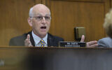 US House Committee on Armed Services Ranking Member Rep. Adam Smith, a Washington Democrat, speaks during a meeting on Capitol Hill in Washington, DC, May 19, 2026. (AP Photo/Rod Lamkey, Jr.)
