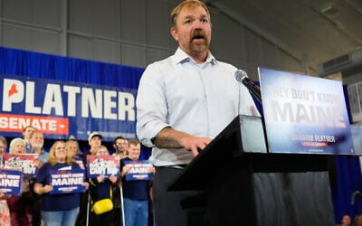 Democratic US Senate candidate Graham Platner speaks during a primary election night watch party after winning the Democratic nomination, June 9, 2026, in Blue Hill, Maine. He has since suspended his campaign amid rape allegations. (AP Photo/Robert F. Bukaty)