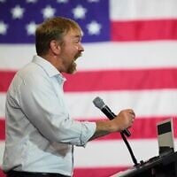 Democratic US Senate candidate Graham Platner speaks during a primary election night watch party after winning the Democratic nomination, June 9, 2026, in Blue Hill, Maine. (AP Photo/Robert F. Bukaty)