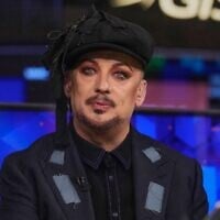 Singer Boy George is interviewed on the floor of the New York Stock Exchange, June 15, 2026. (AP/Richard Drew)