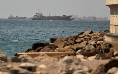 Tankers and cargo vessels are seen in the Gulf of Oman, along shipping routes linking the Strait of Hormuz and the Arabian Sea, June 16, 2026. (AP) Tankers and cargo vessels are seen in the Gulf of Oman, along shipping routes linking the Strait of Hormuz and the Arabian Sea, June 16, 2026. (AP)
