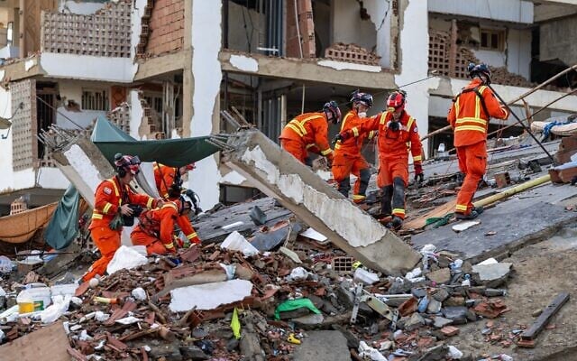 UK ISAR (International Search and Rescue) are pictured in Caraballeda, La Guaira, Venezuela, June 30, 2026, following two powerful earthquakes. (Miguel Medina/Pool Photo via AP) UK ISAR (International Search and Rescue) are pictured in Caraballeda, La Guaira, Venezuela, June 30, 2026, following two powerful earthquakes. (Miguel Medina/Pool Photo via AP)
